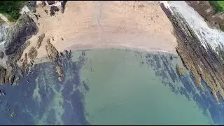 Myrtleville Beach, Cork Ireland  Aerial view