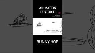 Animation Practice: Bunny Hop #animation #art #digitalart #clipstudiopaint