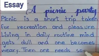A Picnic Party Essay In English | Write a Essay on Picnic Party | Short Essay about Picnic party