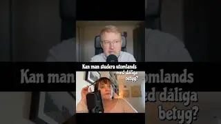 Kan man studera utomlands med d&aring;liga betyg?