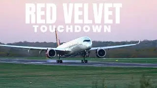 [4K] Superb Virgin Atlantic Airbus A350-1000 landing.