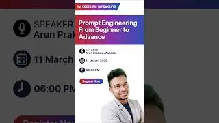 🚀 Master Prompt Engineering from Beginner to Advance &ndash; Free LIVE Webinar! 🎯