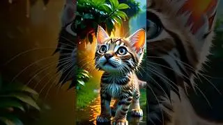 😽💞Brave Lynx Kitten Saves a Magical Firebird in a Storm | Emotional Animated Story