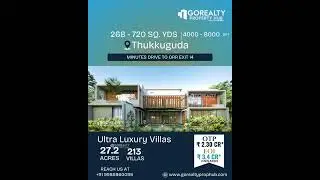 🌿 Hyderabad&rsquo;s Most Elegant Villa Community - Ultra-Luxury 4 & 5 BHK Triplex Villas #villas
