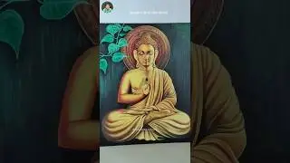 Buddha Acrylic  Painting on Canvas #acrylicpainting #buddhapainting