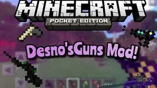 Desno'sGuns Mod - Minecraft Pocket Edition - Mod Showcase [0.10.4]