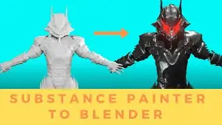 Substance Painter to Blender - Export Textures - Substance Painter and back again