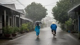 Lightning Storm in Bali 🌧️ Nature Ambience Sounds for Stress Relief