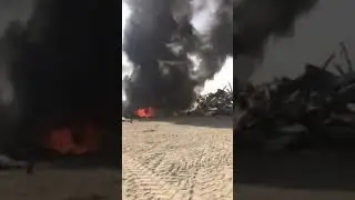 Fire in Adnoc drilling scrap yard