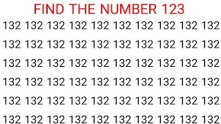 Can You Find the Number “123”? Test Your Mind & Eyes in 1 Minute.