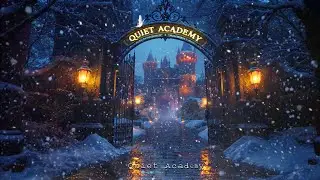The First Snow Night ❄️ Winter Ambience for Study, Sleep & Relax | Quiet Academy