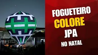 Balão colore o céu de JPA no Natal