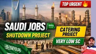 Saudi Jobs 🇸🇦 Vaccancy Today | Shutdown Jobs | Top Urgent Hiring | Low sc | Catering Project | KSA 