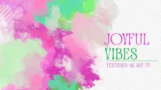 Joyful Pink & Lime Framed Abstract Art 🎨 Dopamine Decor TV Screensaver 4K (1 Hour)