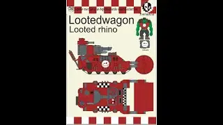 W40k. Looted Rhino WORK 1. Бумажные модели. Картонный моделизм.