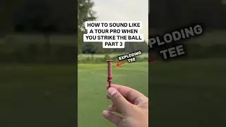 How to sound like a tour pro when you strike the ball part 3. Website link in my bio TNTEES #golf