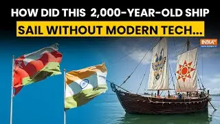 INSV Kaundinya Departs Porbandar for Muscat: India&rsquo;s Historic Stitch Ship Voyage | India TV English