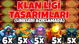 KLAN LİGİ İÇİN TASARIMLAR (TH 13-14-15-16-17) !! - Clash of Clans