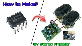 Stereo TDA2822 amplifier