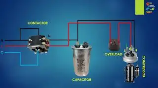 BASIC SPLIT AC OUTDOOR WIRING DIAGRAM WITH CONTACTOR