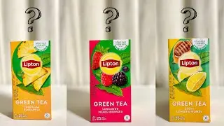 Lipton new green tea flavours review | Tasty green tea | Flavoured green tea 😍✨
