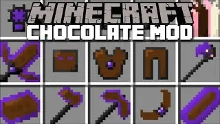 Minecraft CHOCOLATE MOD / EAT ALL THE CHOCOLATE IN THE WORLD AND FIGHT THE BEAST!! Minecraft