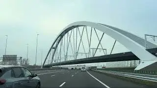 Driving from Almere to Amsterdam City Center 🇳🇱 | Relaxing POV Highway & Urban Drive 4K