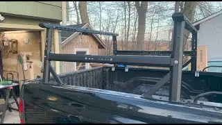 Kreboc Universal Adjustable Truck Ladder Rack with 660lbs Load Capacity