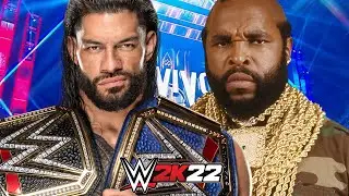 WWE 2K22 | ROMAN REIGNS vs MR T