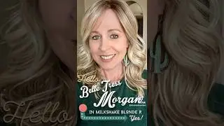 Belle Tress Morgan Wig Mail Try On! #coveringgraywithwigs #blondehair #wigs #belletress
