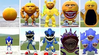 ALL SHIN SONIC CURSED VS ODINDINDINDUN CURSED EVOLUTION BATTLE IN GARRY'S MOD