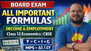 Class 12 Economics CBSE | All Important Formulas of Income & Employment 🔥 Board Exam 2026 #cbse