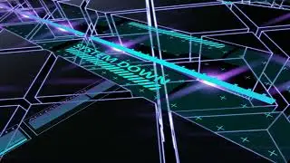 Psychedelic neon lights dynamic stage party bar dance hall VJ video
