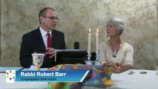 Shabbat 2015 10 09 Rabbi Robert Barr with Harriet Edwards   10 09 2015