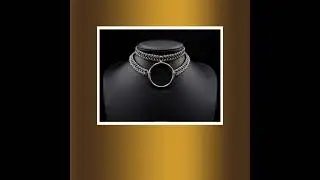 Arcane Accessories Vertebrae O Ring Choker at NicheNoire