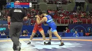 1/16 GR - 97 kg: Y. NARA (JPN) v. L. KESIDIS (GRE)
