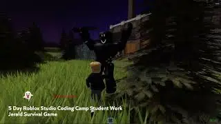 Student Jerald's Game World - Learn Roblox Coding Camp for Kids & Teens in Singapore | Mind Theory