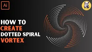 Dotted Spiral Vortex tutorial |Adobe illustrator | Photoshop |Graphic Designing