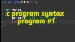 c program syntax and use of printf and scanf