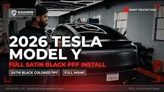 Tesla Model Y Gets Satin Black PPF!