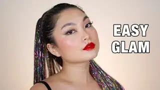 EASY NEW YEARS EVE MAKEUP | RED LIP GLAM