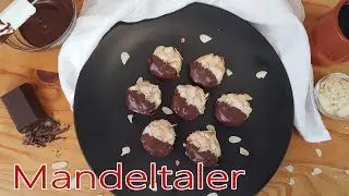 Mandeltaler = einfache Mandelhörnchen | Marzipangebäck | einfach und schnell