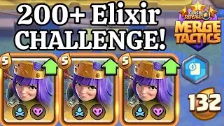 Can I Get 200+ ELIXIR In One Game? - Clash Royal Merge Tactics