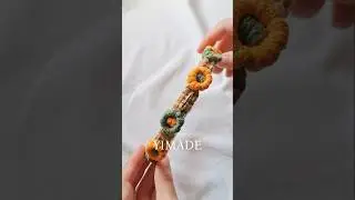 𝐘𝐈𝐌𝐀𝐃𝐄 Macram&eacute; Pet Collar #macrame #handmade #shorts #reels #lanyard #petcollar #petlover #pet #cute