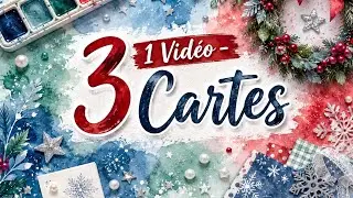 1 vidéo - 3 cartes #scrapbooking #cartes 