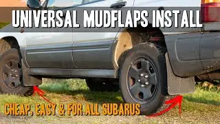 Universal Mudflaps Install on a Subaru Forester (CHEAP & EASY)