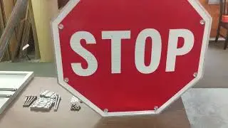 Economy Solar-Powered Flashing LED Stop & Pedestrian sign Installation Video