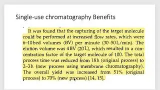 Single-use chromatography pros  - Increase yield & D in process time