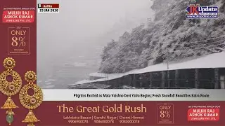 Pilgrims Excited as Mata Vaishno Devi Yatra Begins; Fresh Snowfall Beautifies Katra Route