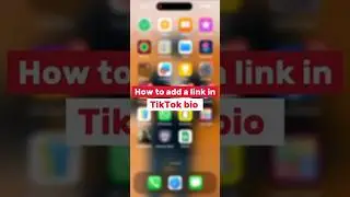 How to Add a Link in Tiktok Bio #Tiktok #Shorts